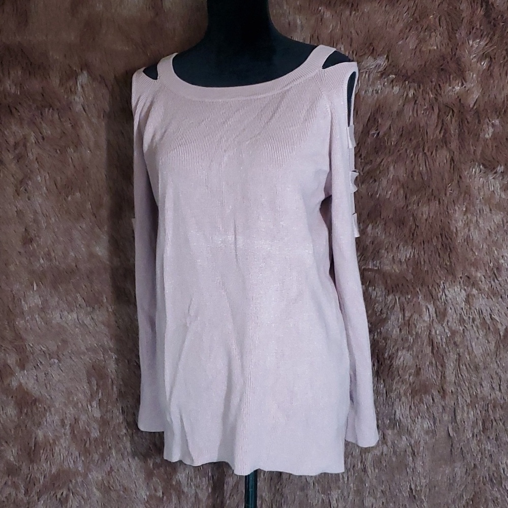 Umgee Cutout Sleeve Sweater